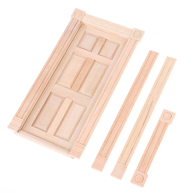 

1pcs 1/12 Dollhouse DIY Model Accessories Toys Miniature Wooden Door Dollhouse Interior Wooden Accessories 18.5 * 9.8cm