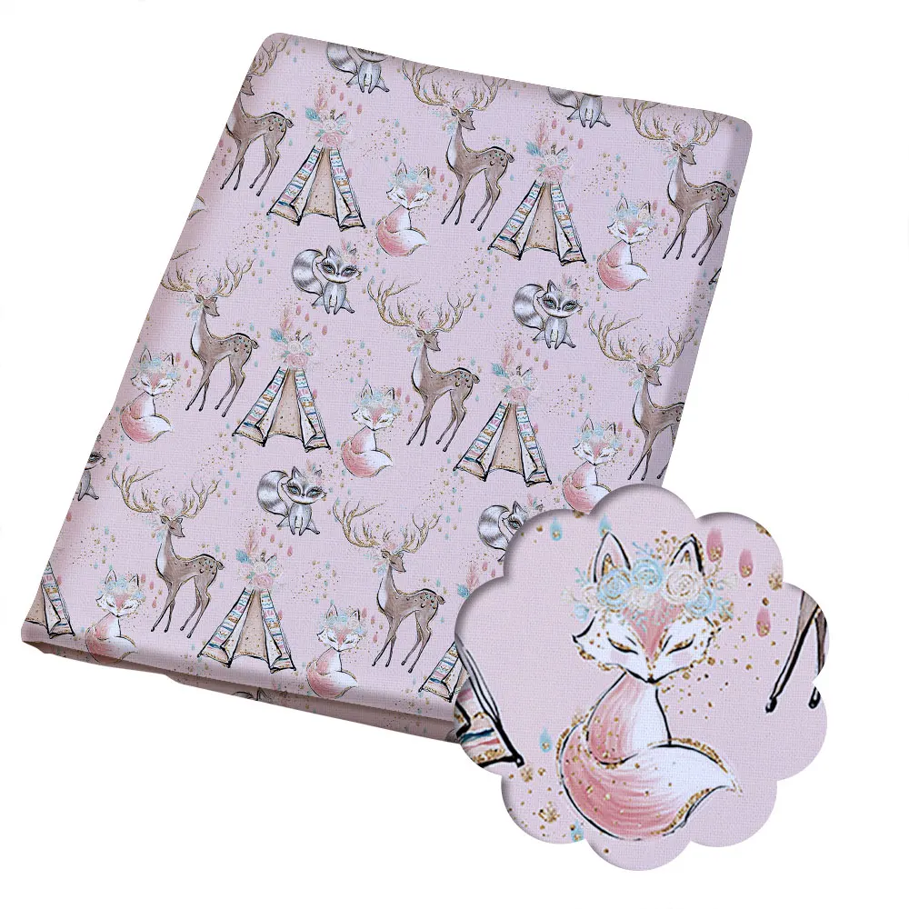 50*140 см ткань из полиэстера и хлопка с рисунком для детей домашний текстиль шитья