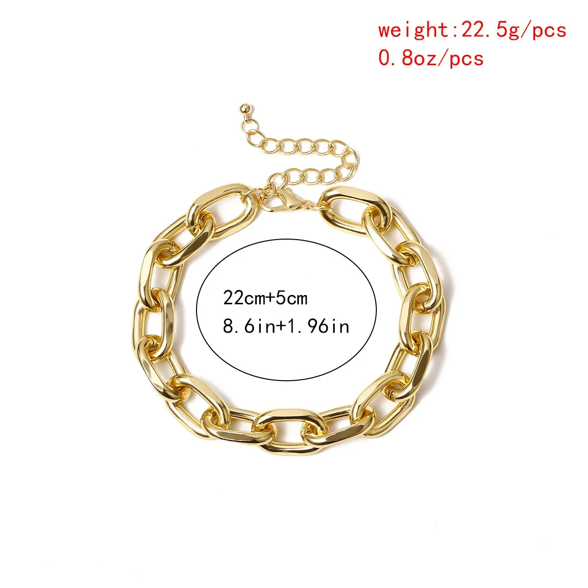 

Fashion Gold Color Thick Chains Anklet Leg Chain Summer Women Girls Party Barefoot Beach Foot Jewelry Accessories Women Anklets