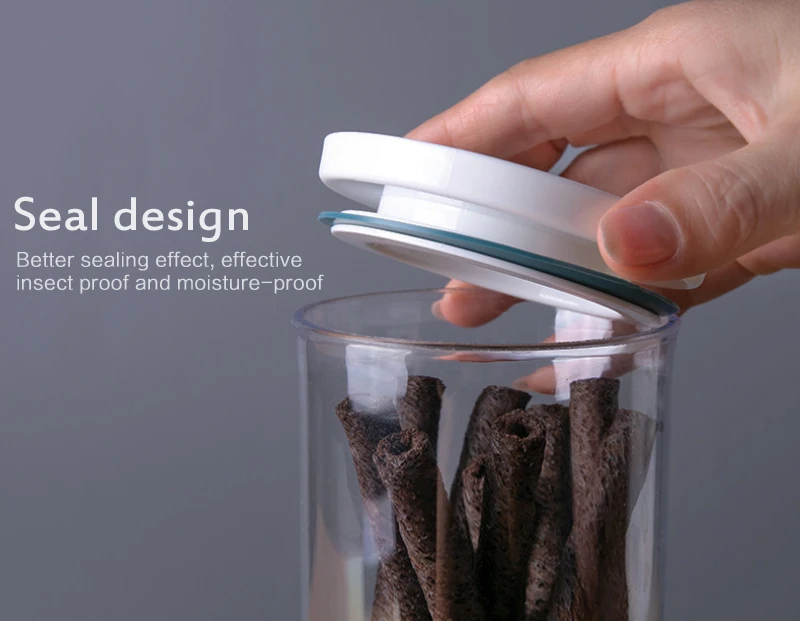 Кухонный Контейнер для хранения сухих зерен и многозерен прозрачный пластик