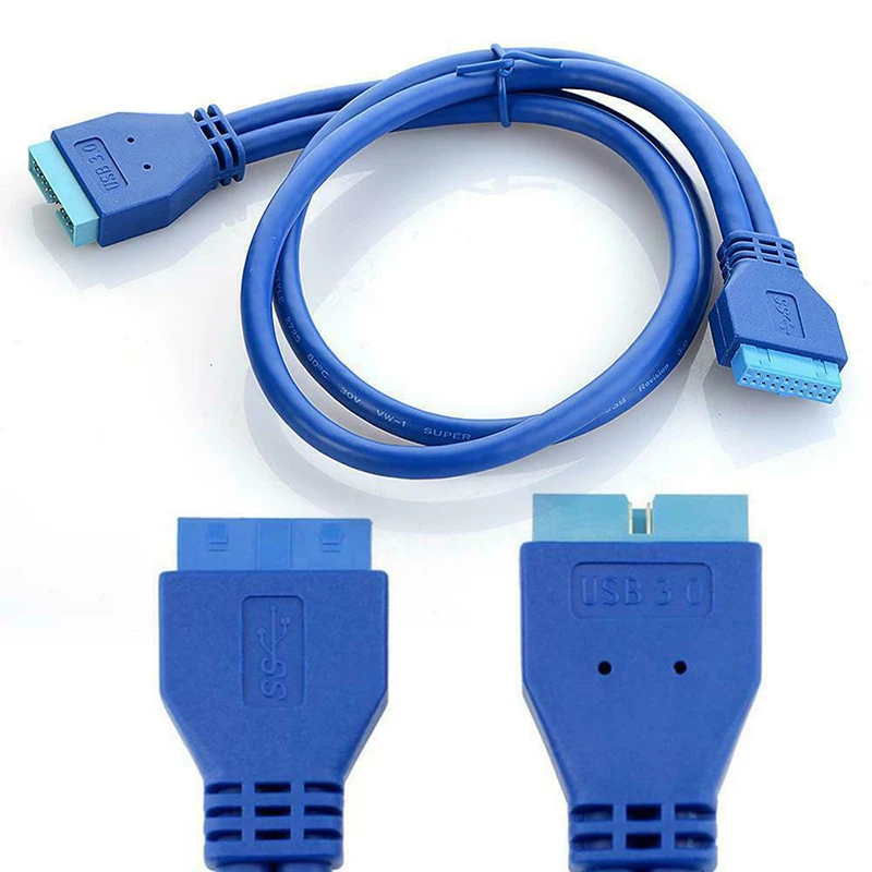 Материнская плата USB 3 0 20 Pin гнездо Папа-мама удлинитель Кабель HSJ-19 | Электроника