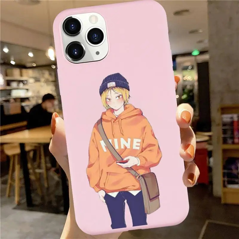 

Hailyuu volleyball teenager Anime art aesthetics Phone Case Candy Color for iPhone 6 7 8 11 12 s mini pro X XS XR MAX Plus