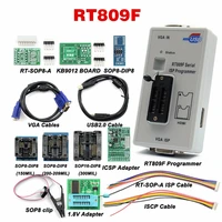 rt809f serial isp programmer with 11 adapters 1 8v sop8 test clipedid cable best quality tool 24 25 93 serise ic