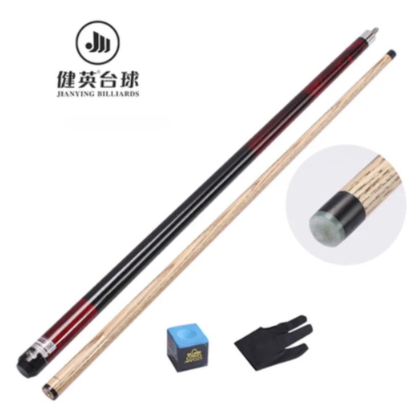 Red Cue Jianying ясень кий для разбивки бассейн красные, черные Голубой цвет чемоданчик для бильярдного кия комплект Китай(материк - Цвет: Red Cue