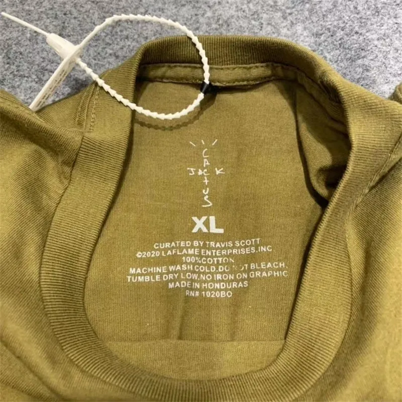 

Travis Scott Cactus jack Official Souvenir T shirt Men Women 1:1 High Quality T-shirt Astroworld Top Tees