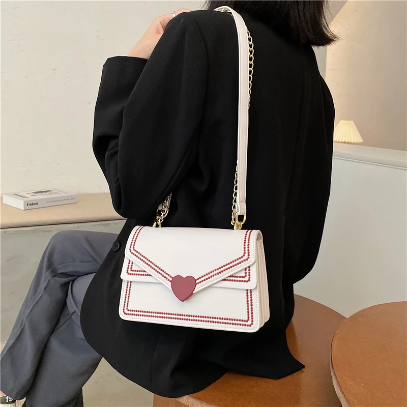 

Crossbody Bag for Women Fashion Luxury Chain High Quality Pu Leather Shoulder Messenger Bags Bolsos Mujer De Marca Famosa