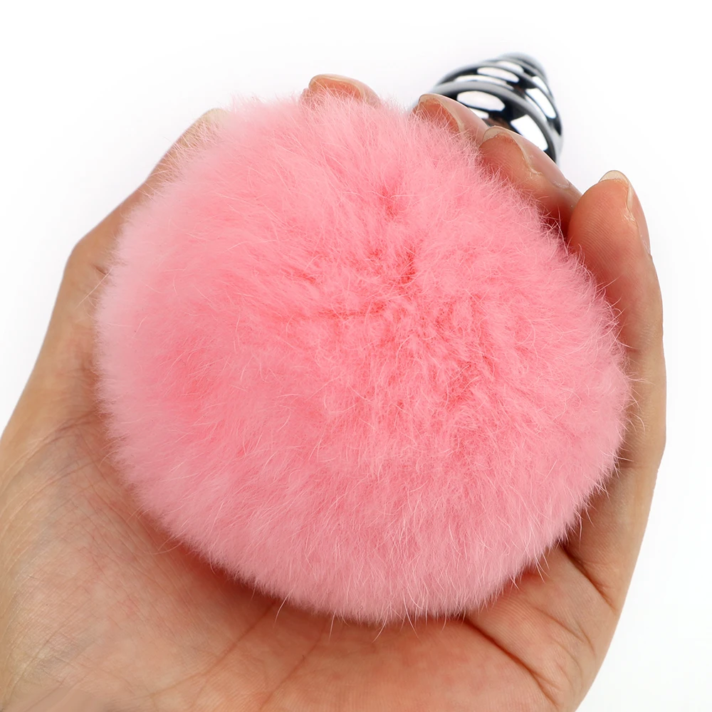 Металлические анальные пробки с хвостом бусины интимные игрушки для женщин