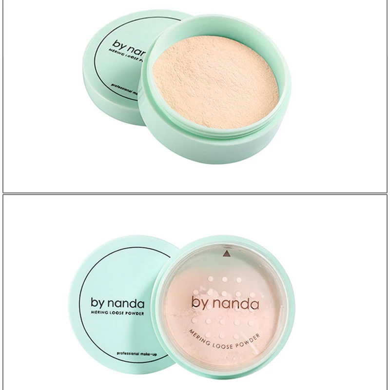 Горячая полупрозрачная прессованная свободная пудра с слоеным гладким лицом