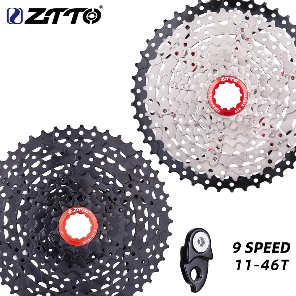ZTTO MTB 9 скоростей 11 46T кассеты с вешалкой расширение s Звездочка 9v k7 широкое