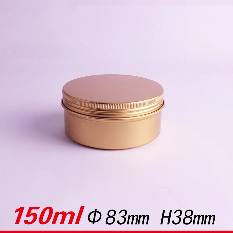 Алюминиевая банка 10/30/50 шт. 30 г 50 60 80 100 150 металлическая для крема золотая