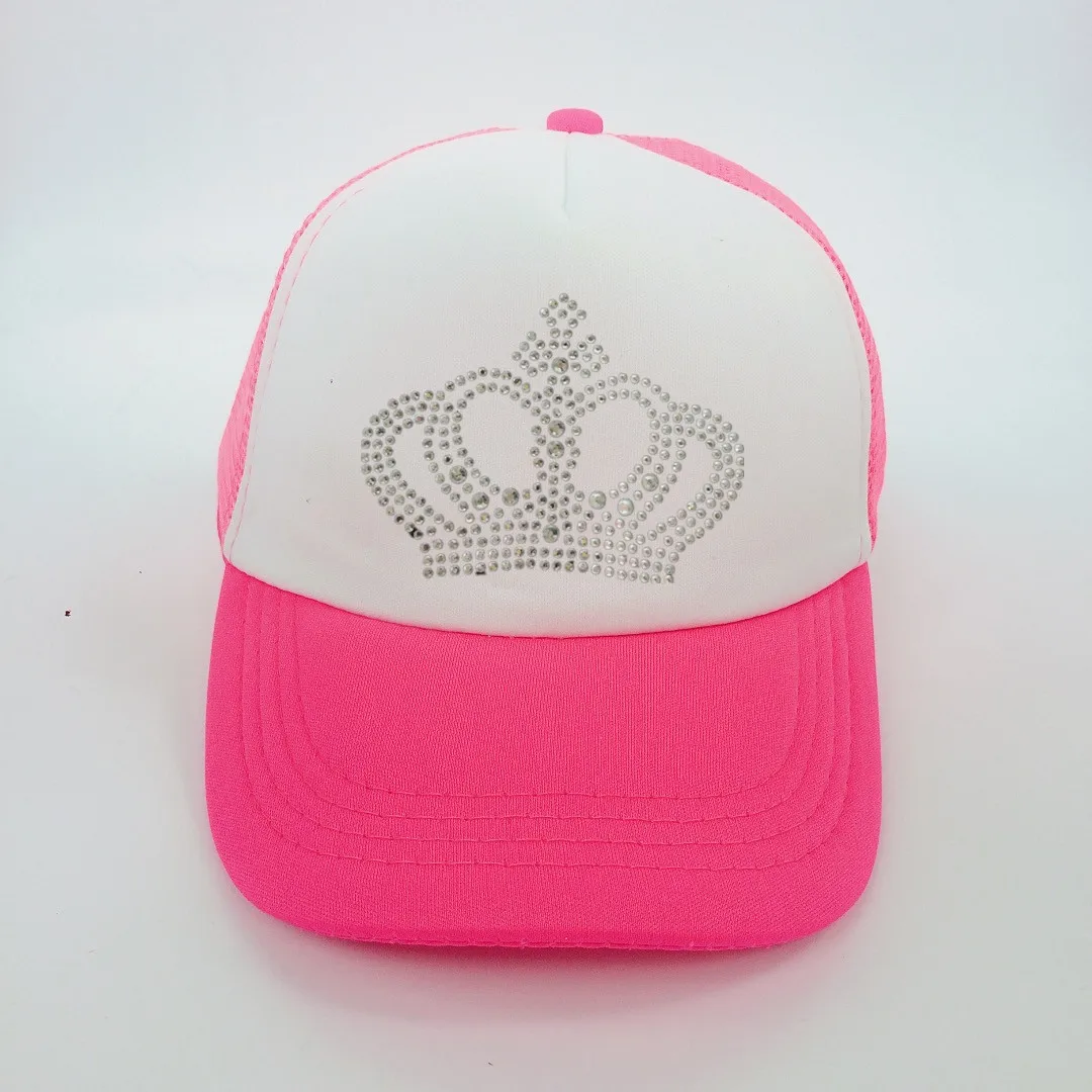 Бейсболка для девочек Кепка с вышивкой короной и бриллиантами аксессуары От 2 до 8