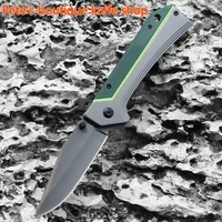 pocket knife with g10 handle outdoor portable foldable tactical little knife collection knifecamping hunting knifetwo colors