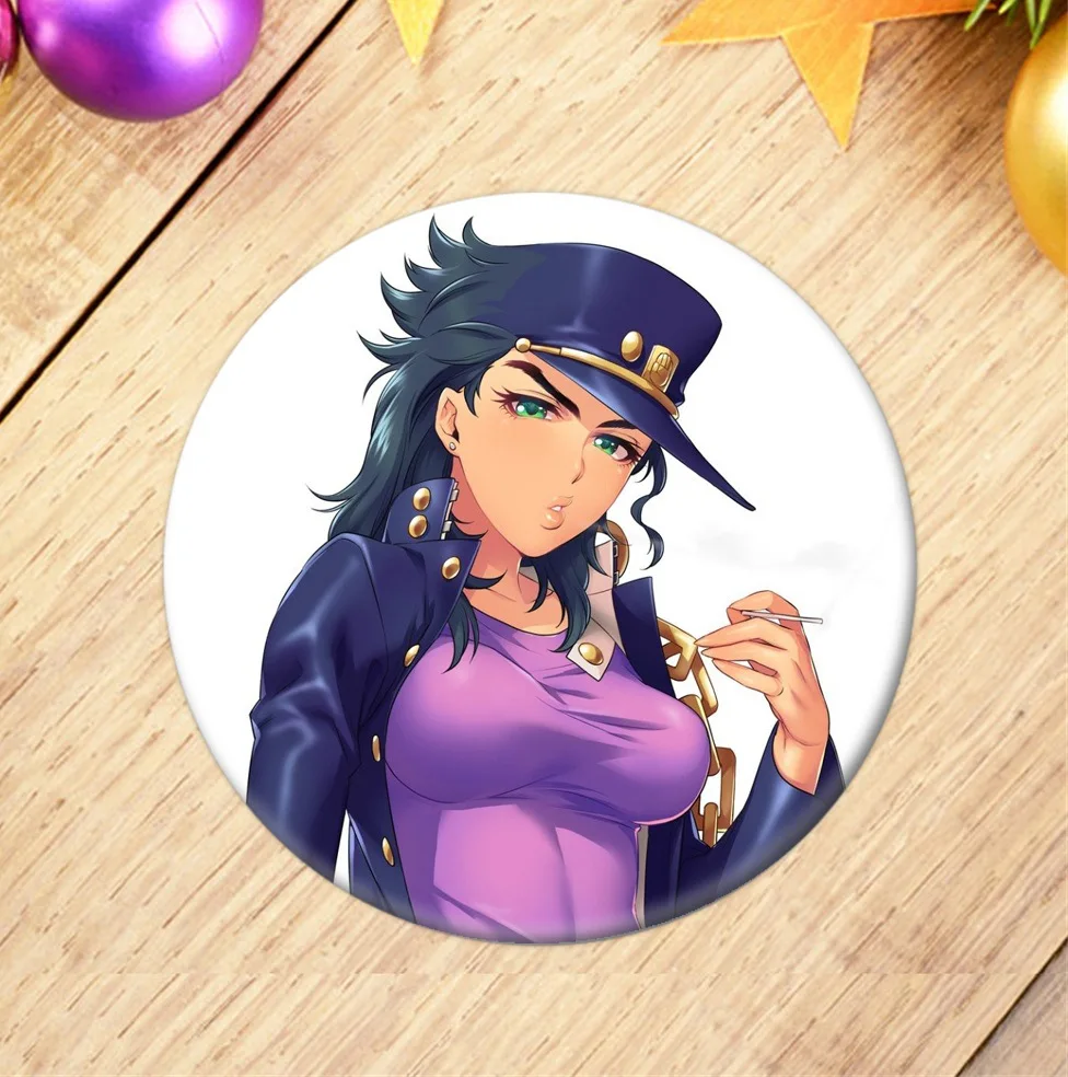 17 ; аниме «Jojo невероятное приключение значок косплея брошка мультфильм шпильки ювелирной коллекции Выпускной подарок рюкзаки кнопки для одежды - Окраска металла: 17