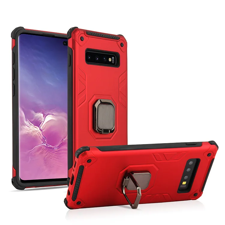 200 шт. для Samsung S10 S9 ударопрочный Магнитный чехол-подставка пальцев Гибридный