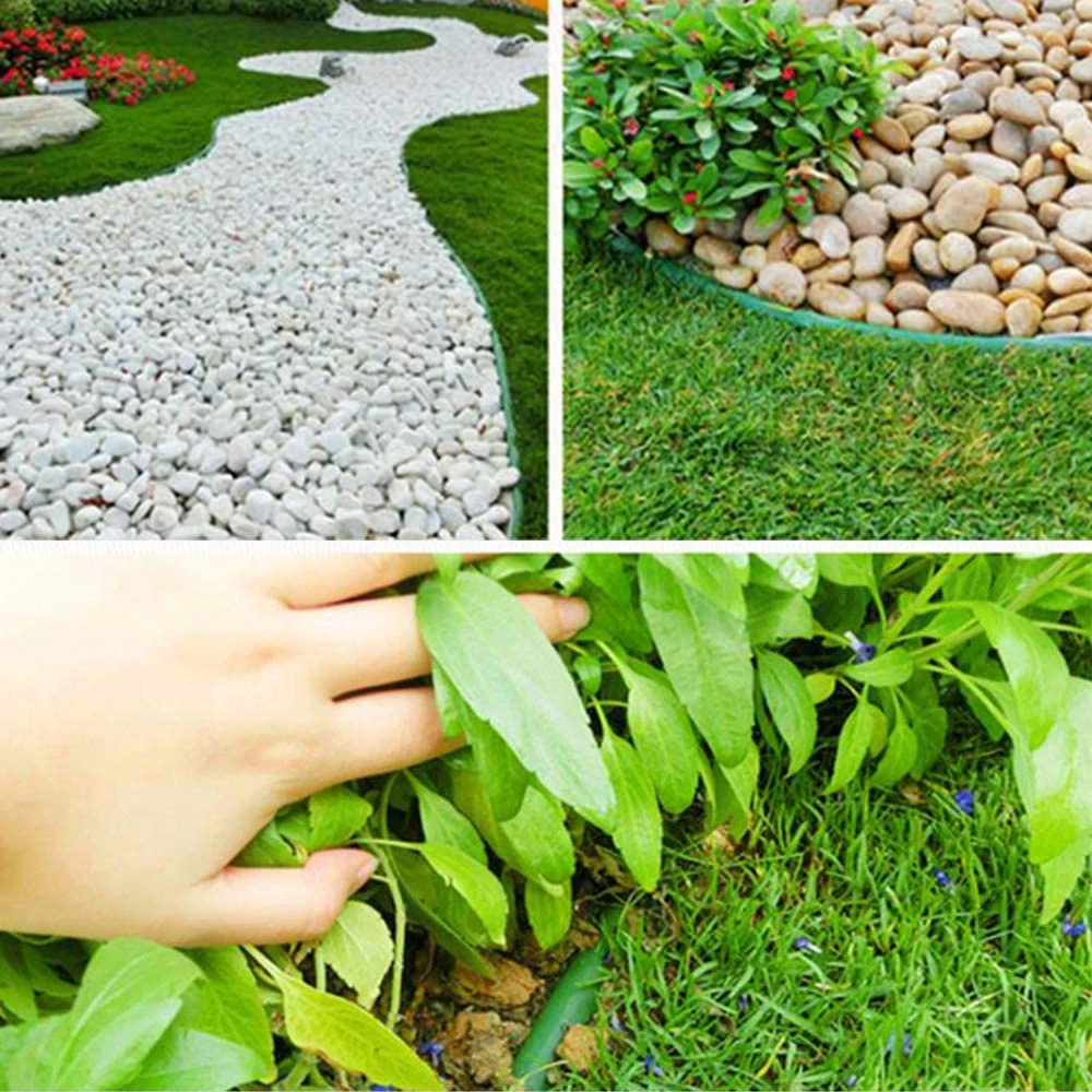 Пластмассовый садовый забор ограждение с краями для сада газона 5 м|Ограждение