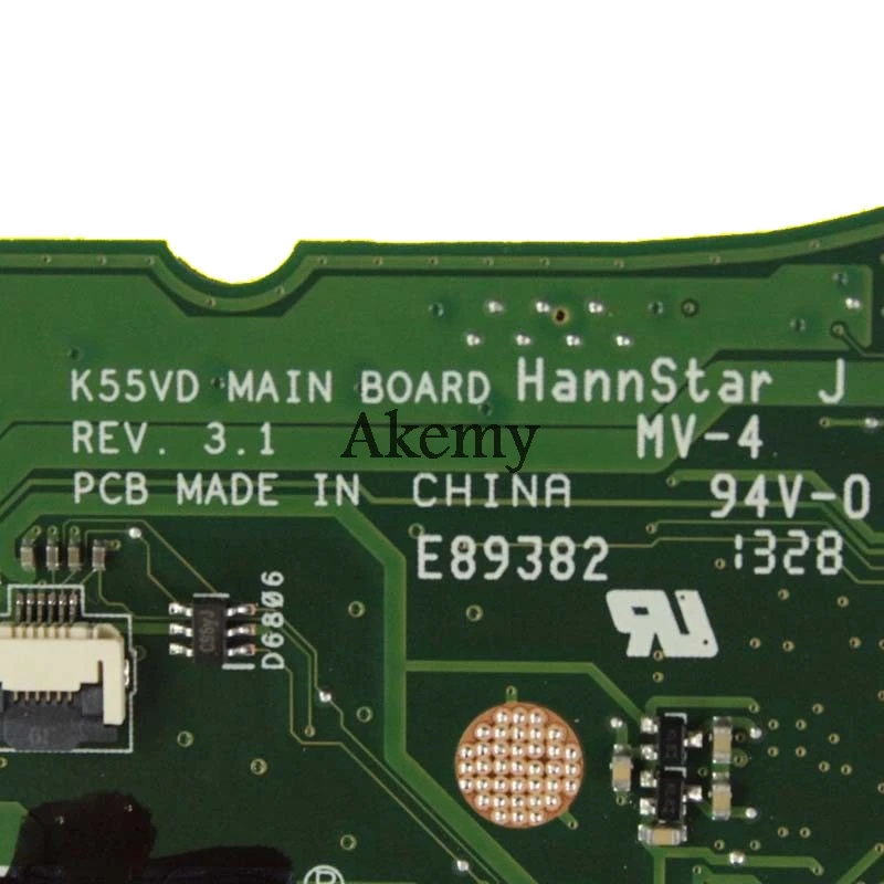 AK K55VD материнская плата для ноутбука ASUS K55A A55VD F55VD K55V K55 тест оригинальная