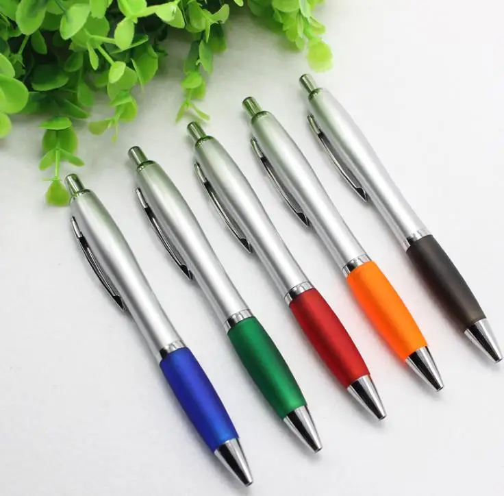 Прозрачная пластиковая рекламная ручка с резиновым захватом можно добавить