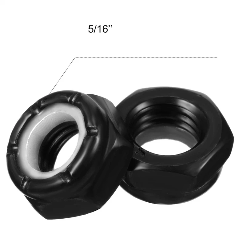 

56 Pieces Skateboard Truck Hardware Kit Includes Spacers, Axle Nuts and Speed Rings for Skateboard and Longboard