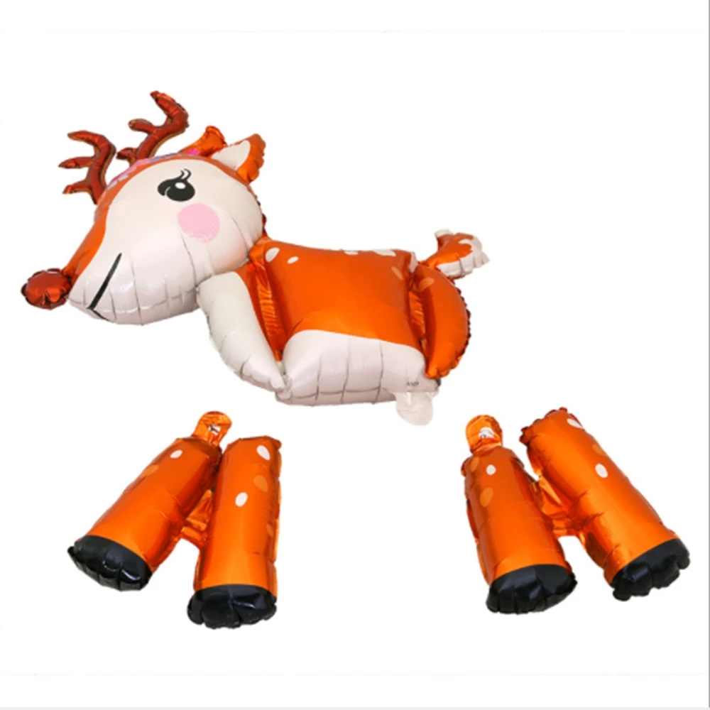 3d воздушные шары из фольги в виде оленя 1 шт.|Украшения своими руками для