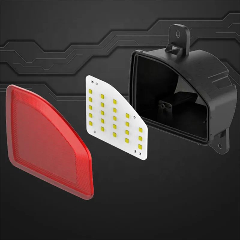 

For Jeep Wrangler JL 2018 2019 Tail Light Tail Fog Lights Lamp 1 Pair Led Rear Bumper Fog Parking Reverse Brake Lights Lamp