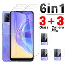 Защитное стекло 6 в 1 для камеры Vivo V21, V21e 5G4G, Vivo V 21, 21e, Vivi E, прозрачная защитная пленка