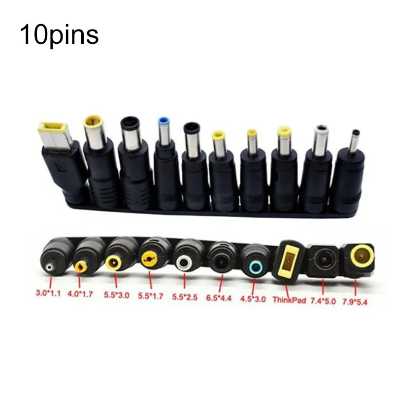 Универсальное зарядное устройство постоянного тока для ноутбуков 10 шт./компл.