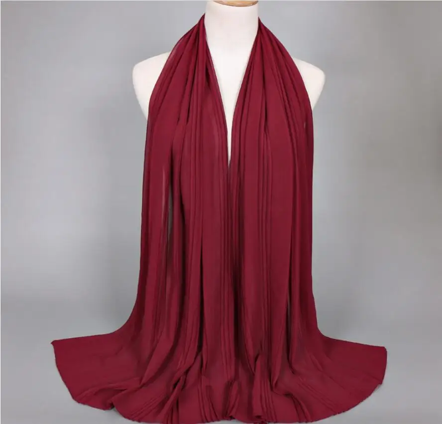 Плиссированное Платье-тюрбан шапка товары для мусульман шифон Marokkaanse Jurken Khimar