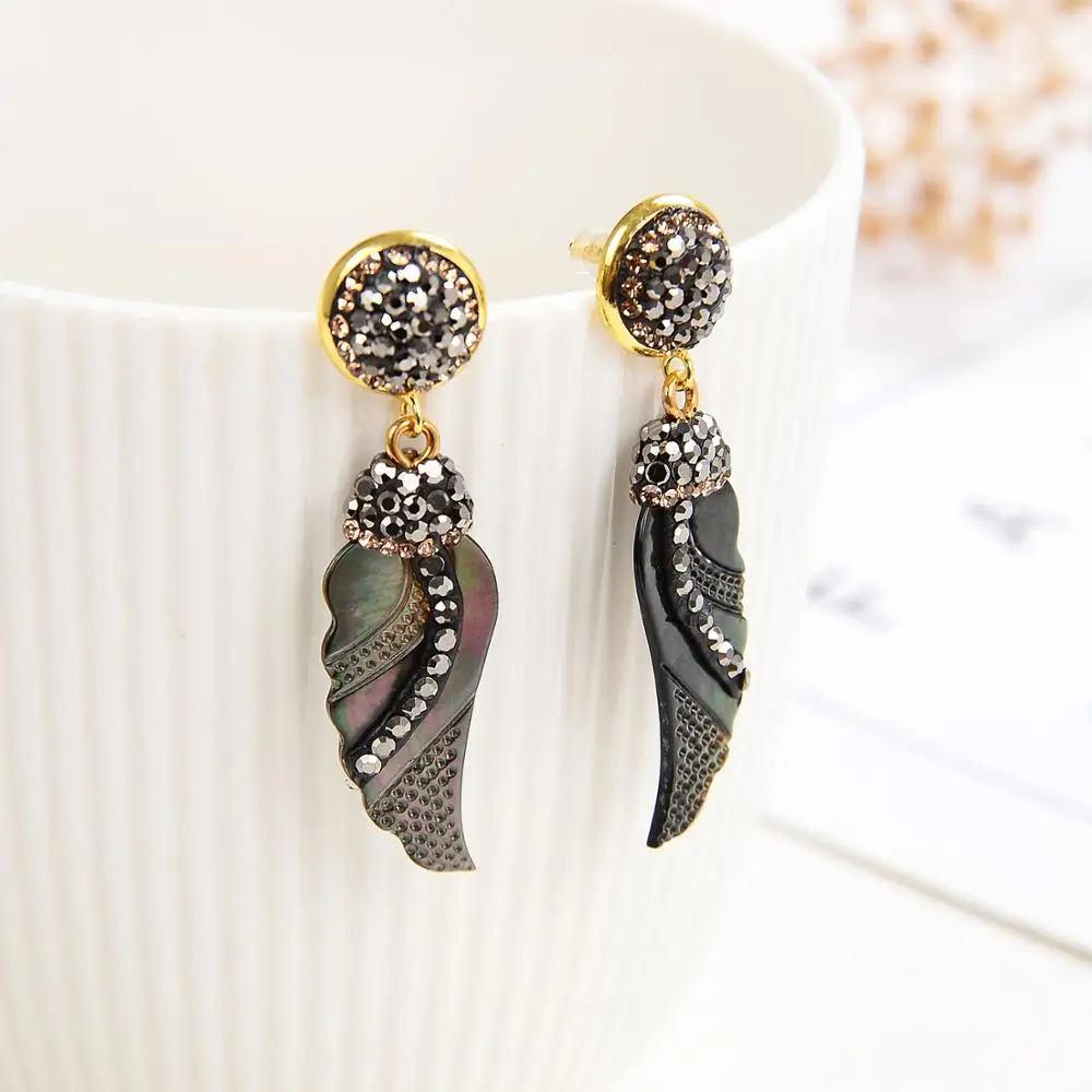 Женские Висячие серьги в форме листьев винтажные Длинные украшения из