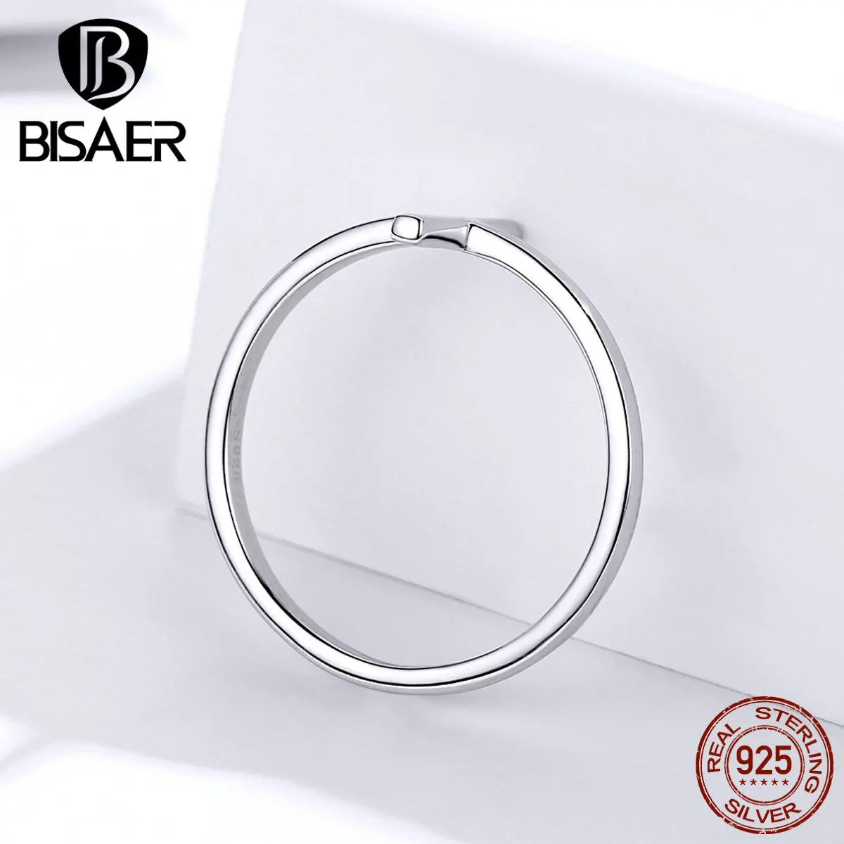 Крест Anel BISAER 925 пробы серебряный крест вера женские кольца на палец для женщин модные ювелирные изделия из стерлингового серебра ECR562