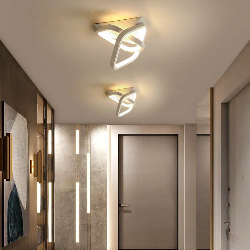Lámpara LED de techo moderna para pasillo, luz pequeña para dormitorio, sala de estar, hogar, pasillo interior, escaleras