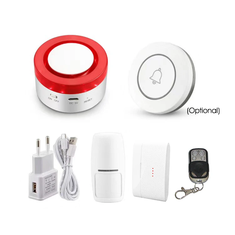 Tuya Smart WiFi домашняя охранная сигнализация 433 МГц Беспроводной Строб Сирена