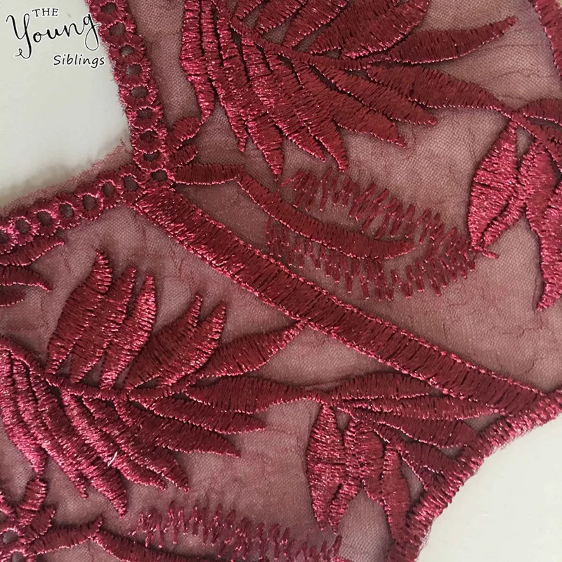 Высокое качество тюль кружева ткань вышивка аппликация кружевной воротник по