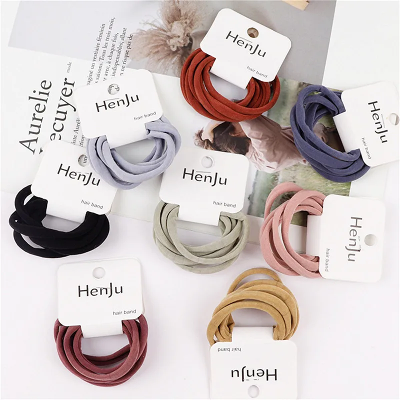 6 шт. парикмахерские инструменты черная резинка для волос