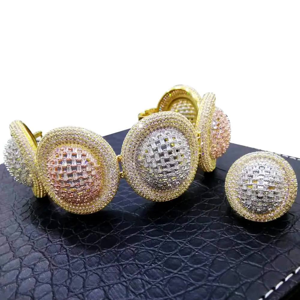 GODKI модный роскошный диск начальный набор украшений для женщин свадьбы AAA