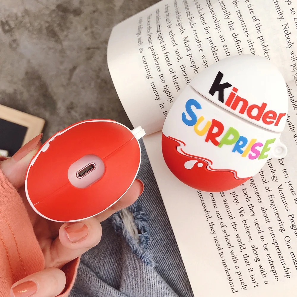 Мягкий силиконовый чехол для наушников с 3d изображением шоколадного сюрприза