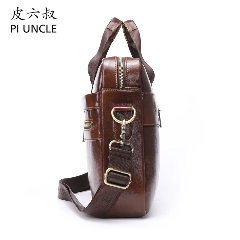 2019 новый мужской кожаный портфель модная сумка ретро деловая папка Повседневная