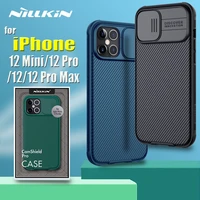 for iphone 12 pro max case nillkin slide camera protection lens protect privacy shockproof cover for apple iphone 12 mini funda