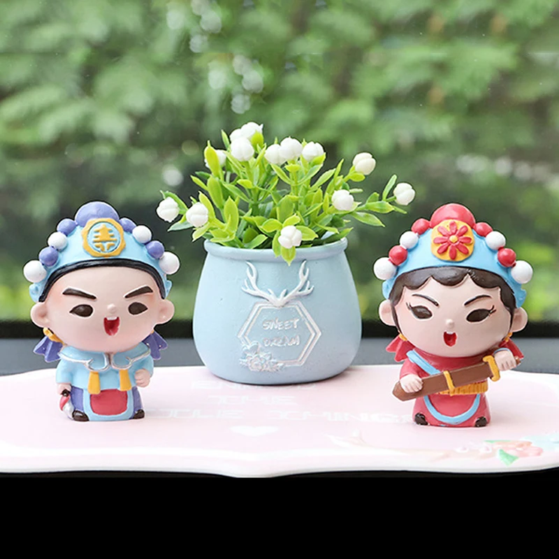 Маленькая кукла ручной работы Q Version Пекинская опера подарки украшение для дома