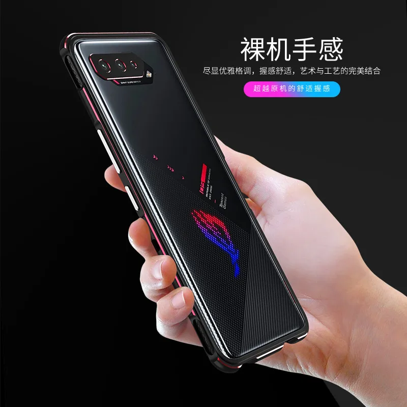 bumper case for asus rog phone 5 pro ultimate zs673ks aluminum metal frame slim cover phone case carmera protector accessories free global shipping