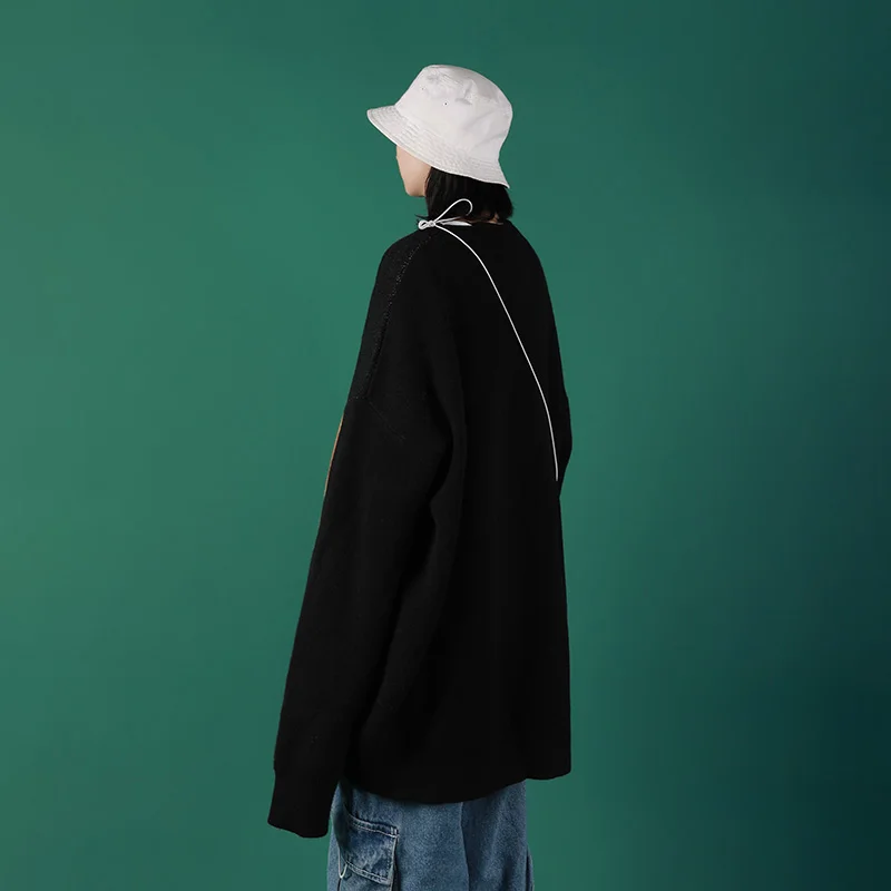 Осенне-зимние свободные свитера для женщин верхняя одежда свитер студентов |