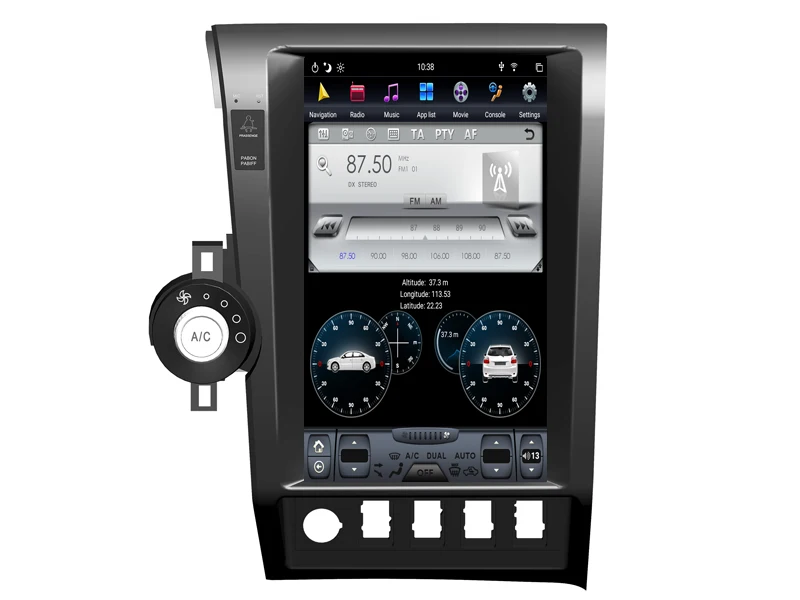 Автомобильный мультимедийный проигрыватель экран 13 6 дюйма радио сенсорный Tesla GPS