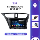 Автомагнитола 2 DIN на Android с IPS-экраном, мультимедийным радио и GPS-плеером для Honda CIVIC Hatchback 2012-2017, стерео Автомагнитола с Wi-Fi, USB, BT