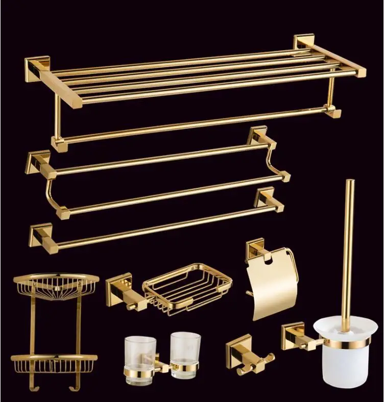 Bathroom kit, corner rack, tray, paper bracket, towel strip, soap basket, bathroom Kit