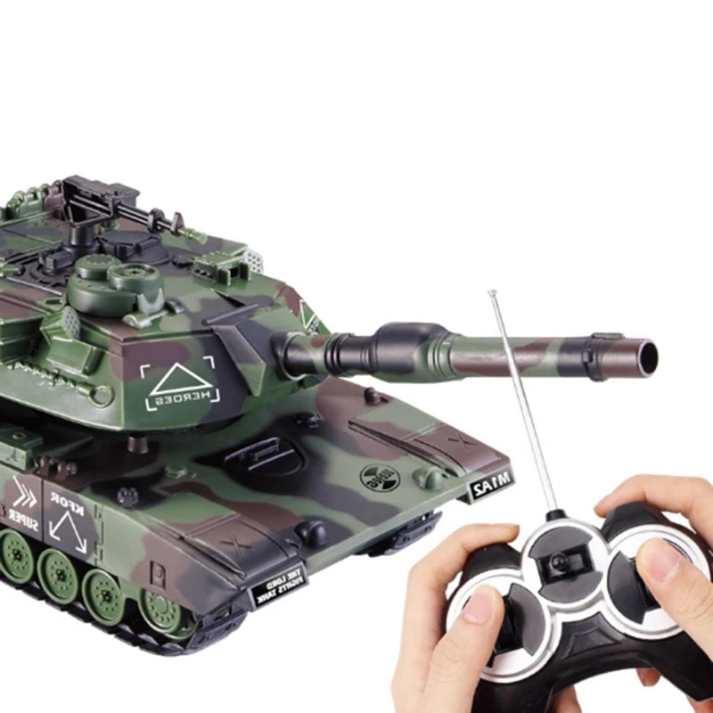 1:32 беспроводной Радиоуправляемый автомобиль Военный танк главный пульт