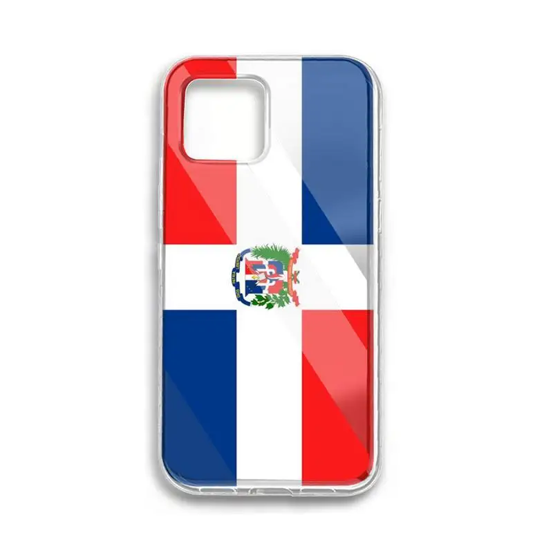 

dominican republic flag Phone Case for iPhone 11 12 pro XS MAX 12 12Mini 8 7 6 6S Plus X SE 2020 XR phone case
