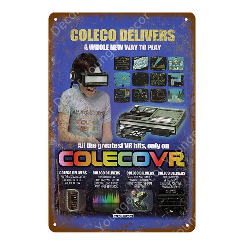 YD8031BI Power Play игровая видео игра программа плакат винтажные металлические знаки настенная живопись декоративная табличка детская комната домашний декор YI-163 - Цвет: YD8031BI