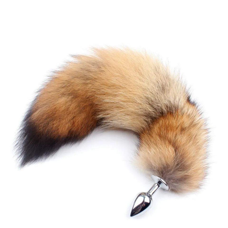 huge anal plug tail fox butt soft sex toys for women men shop dog wolf masturbation device sexy |