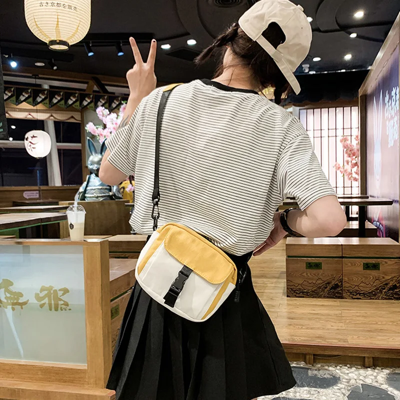 Новинка женские холщовые сумки Корейская мини Студенческая сумка для сотового