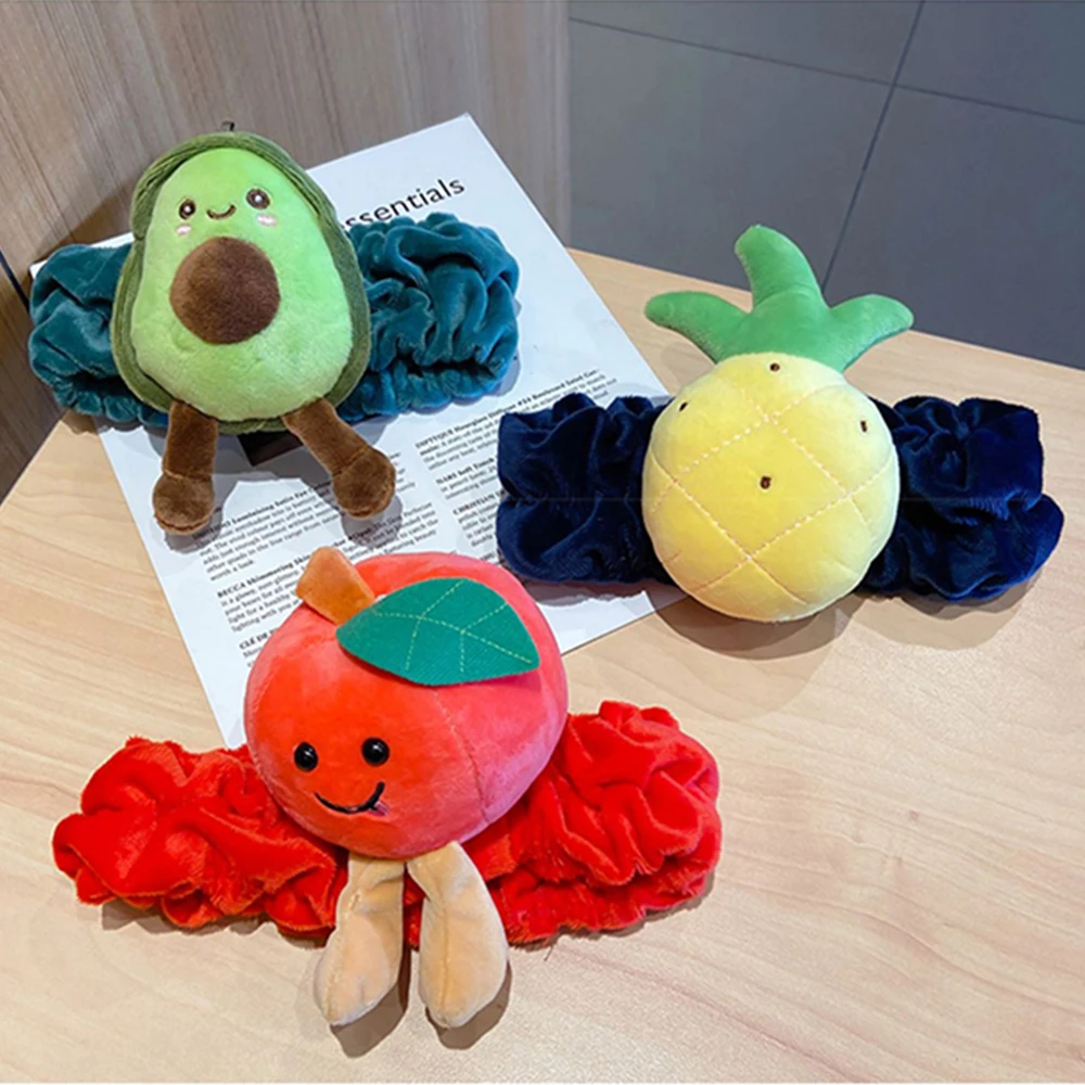 

Women Cute Animal Flannel Makeup Headbands Wash Face Soft Hair Holder Elastic Hairbands Girl Headwear Hair Accessories