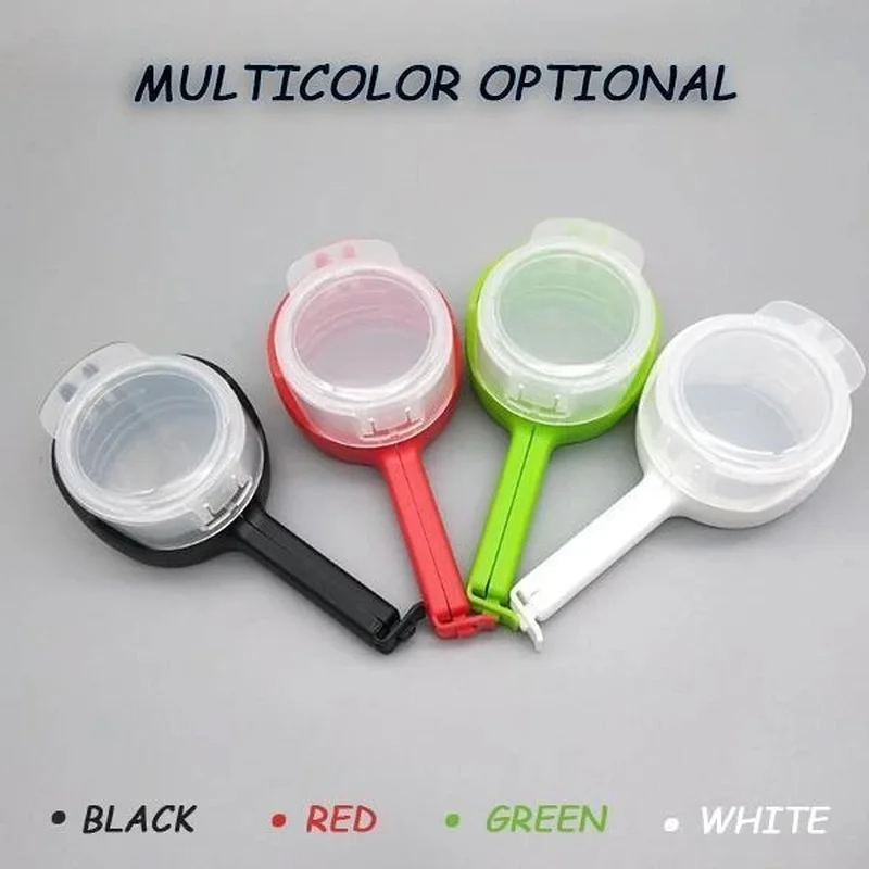 

Seal Pour Food Storage Bag Clip Food Sealing Clip Effect Clamp With Large Discharge Nozzle For Storage Food Kitchen Tools